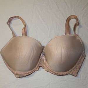 Victoria Secret Dream Angels Lined Demi Nude Bra Size 32DD Fair Condition